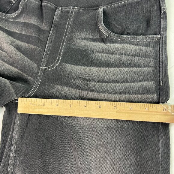 Halara Flex Jeans Women's 27x28* High Rise Wide Leg Black Stretch Denim No Tag - Picture 14 of 16